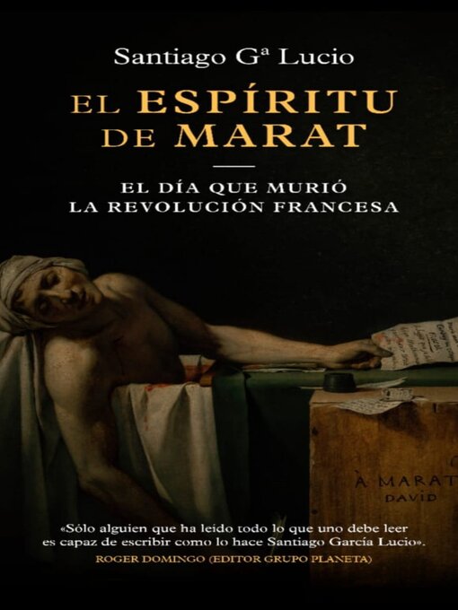 Title details for El espíritu de Marat by Santiago García Lucio - Available